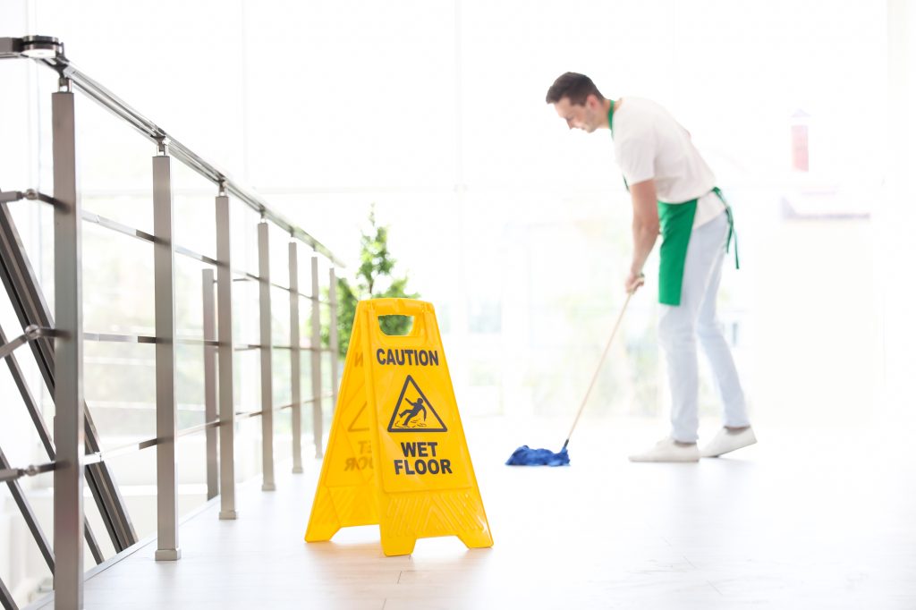 Safety. Commercial Cleaning. WHS.